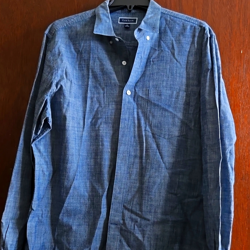 XLarge Blue button down shirt